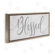 Stupell Studio | Soft Grey Blessed Typography