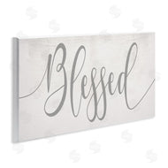 Stupell Studio | Soft Grey Blessed Typography