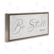 Stupell Studio | Be Still Phrase Psalm 37:7 Elegant Script