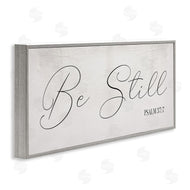Stupell Studio | Be Still Phrase Psalm 37:7 Elegant Script