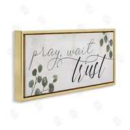 Stupell Studio | Pray Wait Trust Phrase