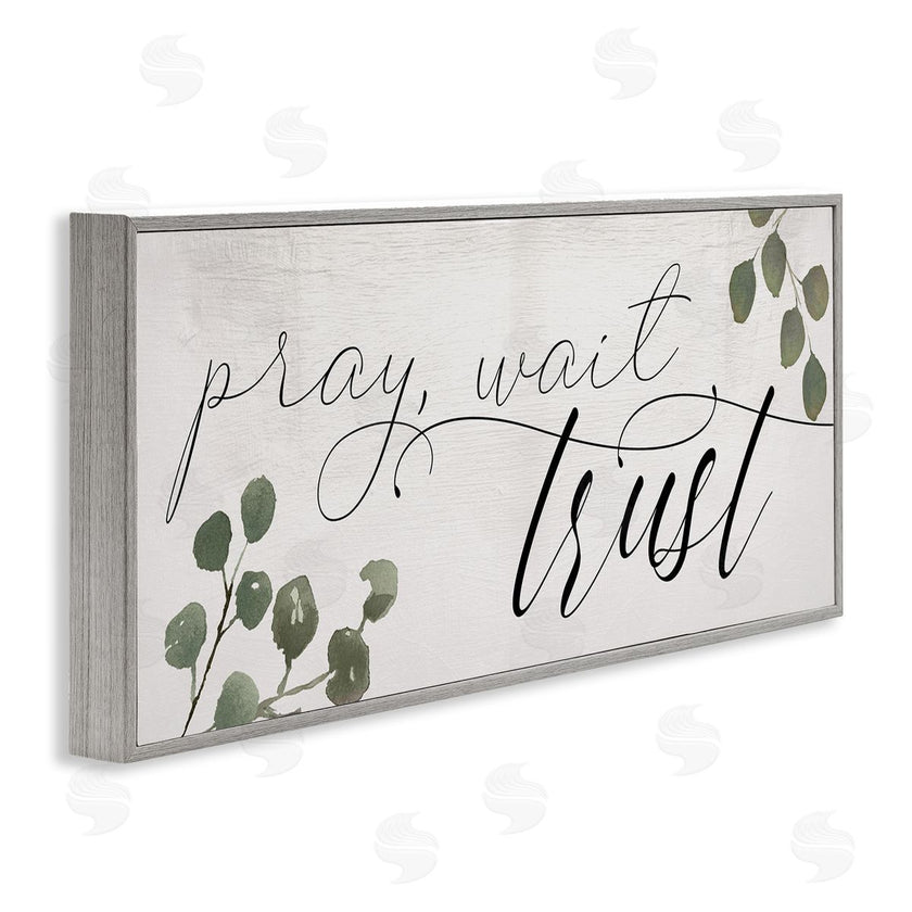 Stupell Studio | Pray Wait Trust Phrase