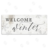 Stupell Studio | Welcome Winter Snowflake Pattern