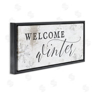 Stupell Studio | Welcome Winter Snowflake Pattern
