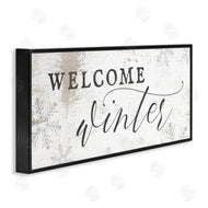 Stupell Studio | Welcome Winter Snowflake Pattern