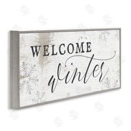 Stupell Studio | Welcome Winter Snowflake Pattern