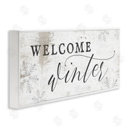 Stupell Studio | Welcome Winter Snowflake Pattern