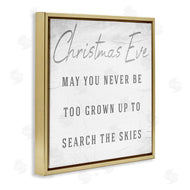 Stupell Studio | Search the Skies Christmas Eve Phrase Winter Holiday