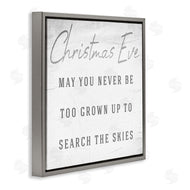 Stupell Studio | Search the Skies Christmas Eve Phrase Winter Holiday