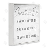 Stupell Studio | Search the Skies Christmas Eve Phrase Winter Holiday