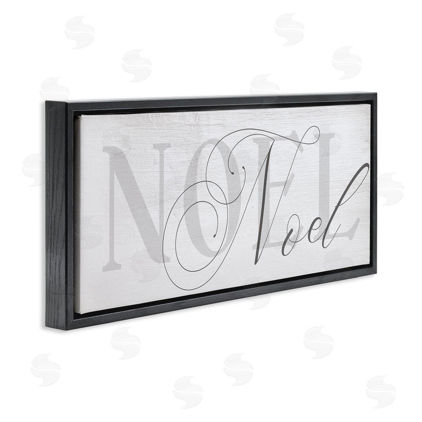 Stupell Studio | Quaint Noel Typography Charming Christmas Icon