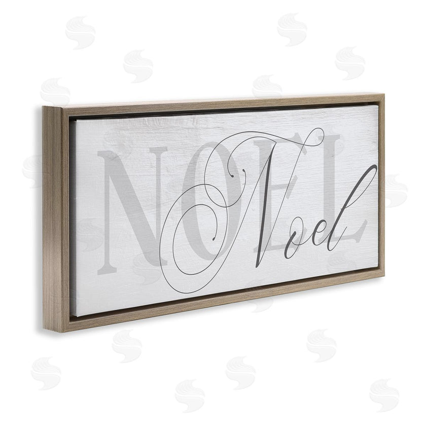 Stupell Studio | Quaint Noel Typography Charming Christmas Icon