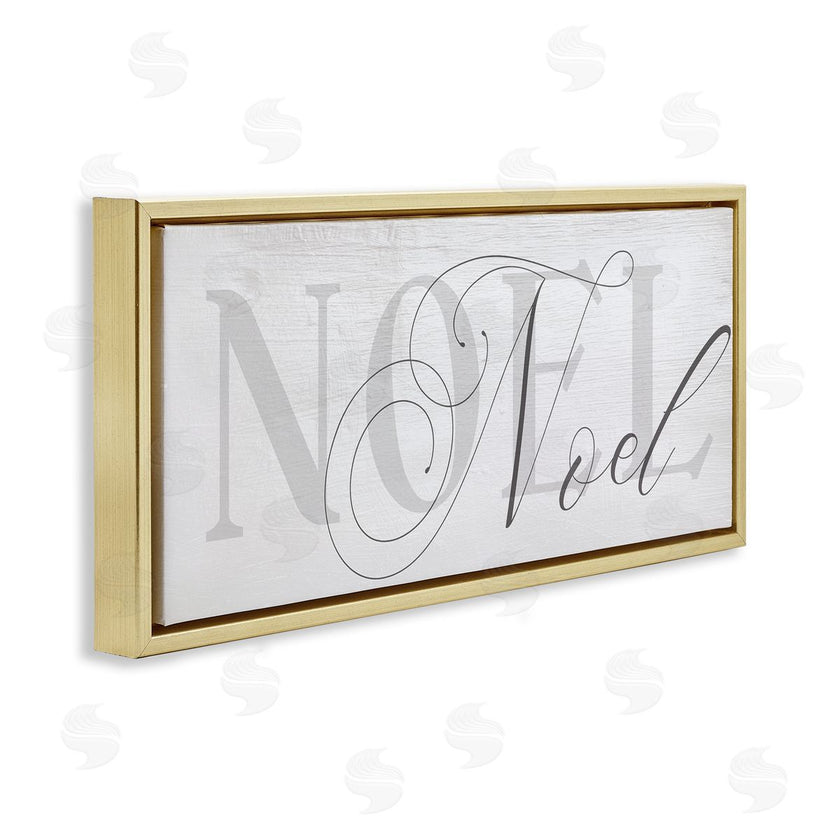 Stupell Studio | Quaint Noel Typography Charming Christmas Icon