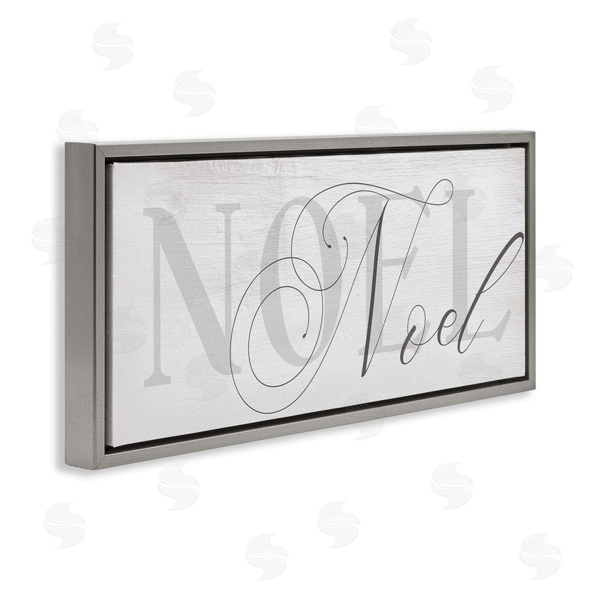 Stupell Studio | Quaint Noel Typography Charming Christmas Icon