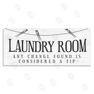 Stupell Studio | Change Found is Tip Humor Vintage Laundry Sign