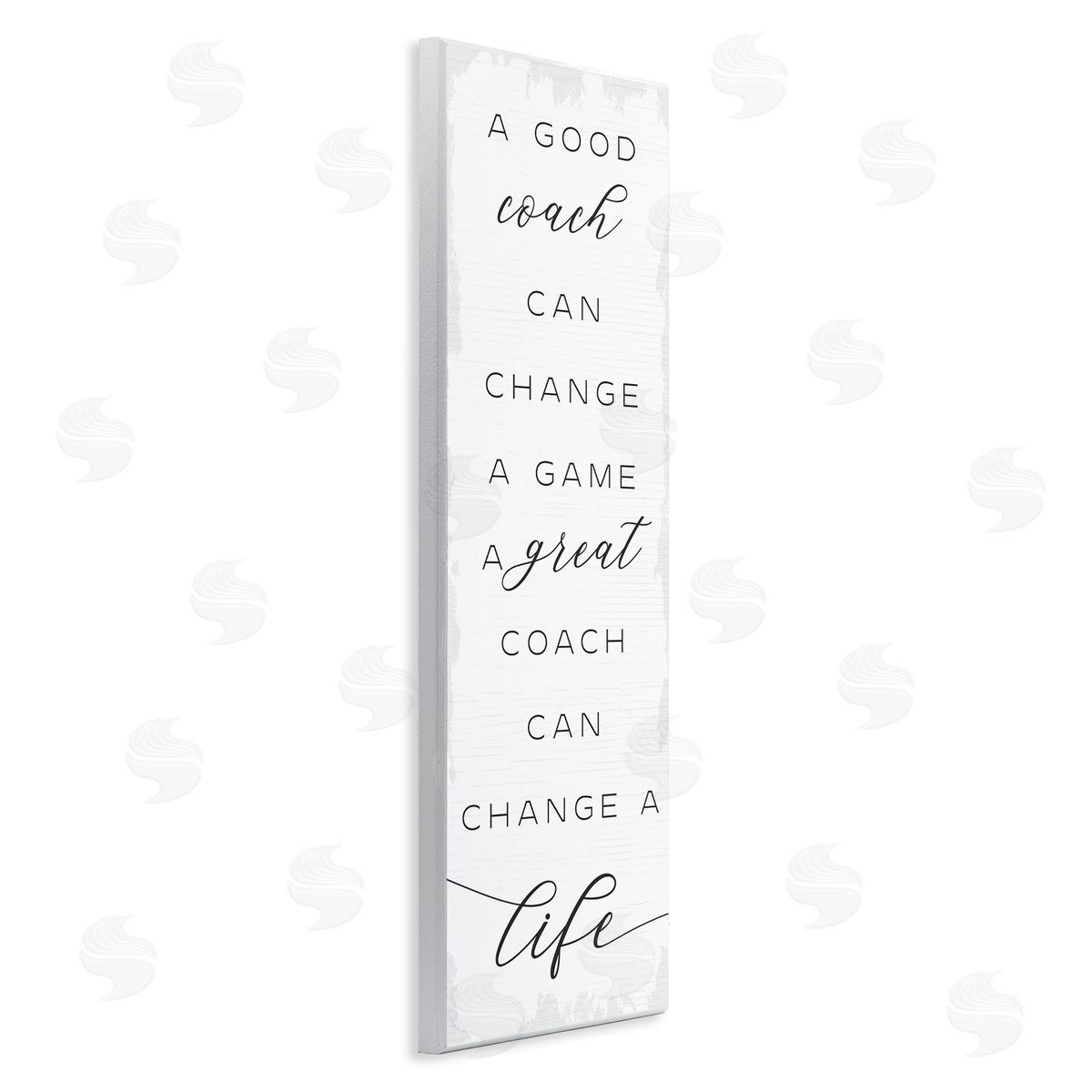 Stupell Studio A Great Coach Change's Life Sentiments Sports Appreciation Wall Plaque Art