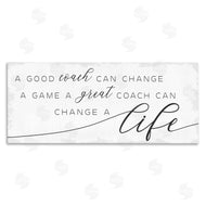 Stupell Studio | Good Coach or Great Coach Phrase Sports Member Appreciation