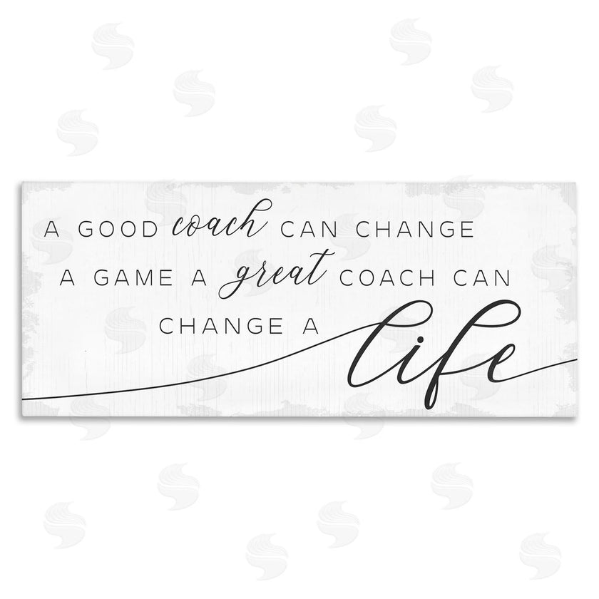 Stupell Studio | Good Coach or Great Coach Phrase Sports Member Appreciation
