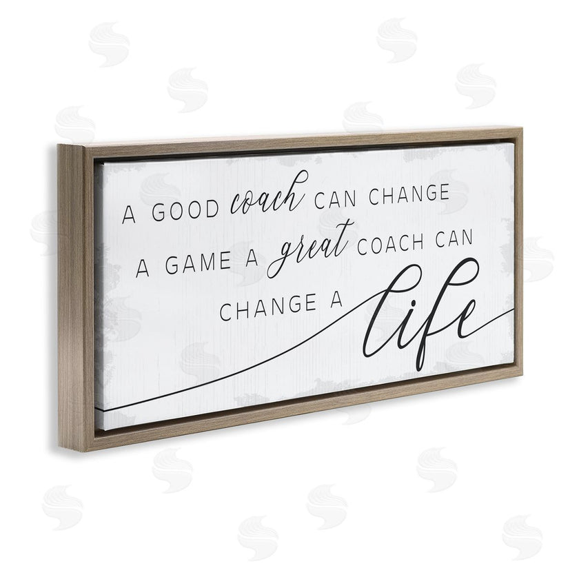 Stupell Studio | Good Coach or Great Coach Phrase Sports Member Appreciation