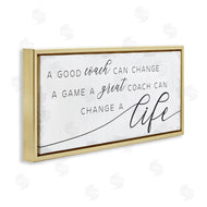 Stupell Studio | Good Coach or Great Coach Phrase Sports Member Appreciation