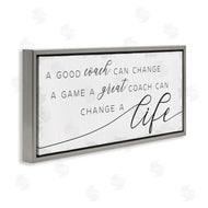 Stupell Studio | Good Coach or Great Coach Phrase Sports Member Appreciation