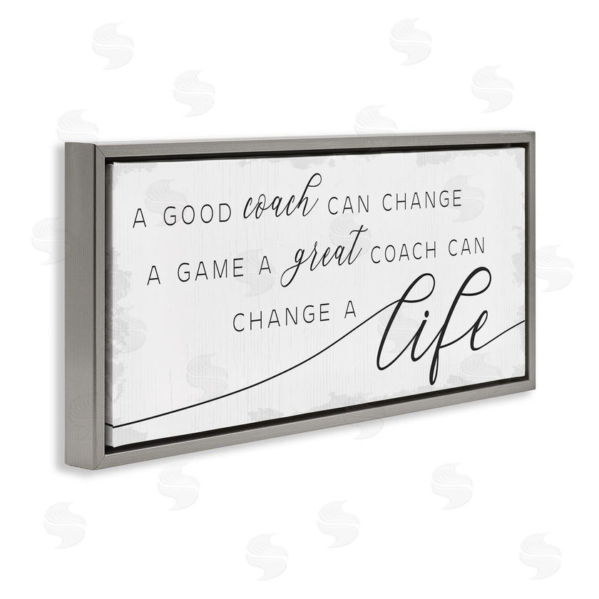Stupell Studio | Good Coach or Great Coach Phrase Sports Member Appreciation