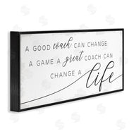 Stupell Studio | Good Coach or Great Coach Phrase Sports Member Appreciation