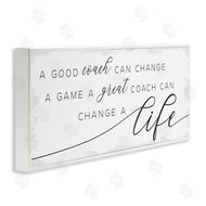 Stupell Studio | Good Coach or Great Coach Phrase Sports Member Appreciation