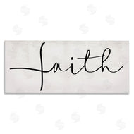 Stupell Studio | Minimal Faith Text Elegant Cursive Typography