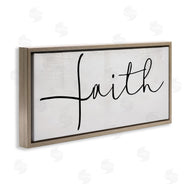 Stupell Studio | Minimal Faith Text Elegant Cursive Typography