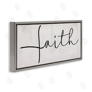 Stupell Studio | Minimal Faith Text Elegant Cursive Typography