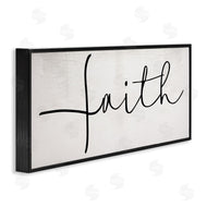 Stupell Studio | Minimal Faith Text Elegant Cursive Typography