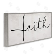 Stupell Studio | Minimal Faith Text Elegant Cursive Typography