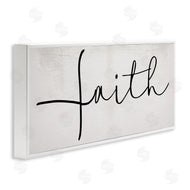 Stupell Studio | Minimal Faith Text Elegant Cursive Typography