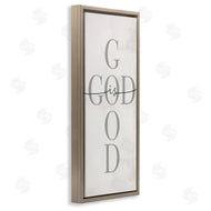 Stupell Studio | God Is Good Phrase Faith Based Cross Typography