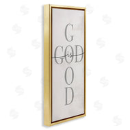 Stupell Studio | God Is Good Phrase Faith Based Cross Typography