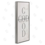Stupell Studio | God Is Good Phrase Faith Based Cross Typography