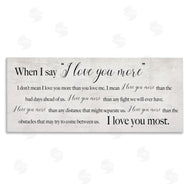 Stupell Studio | Love You Most Sentiments