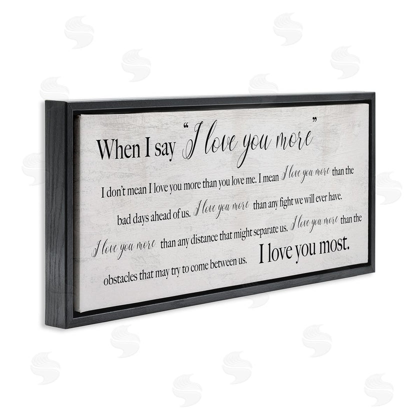 Stupell Studio | Love You Most Sentiments