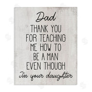 Stupell Studio | Dad Thank You Phrase Family Daughter Humor