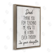 Stupell Studio | Dad Thank You Phrase Family Daughter Humor