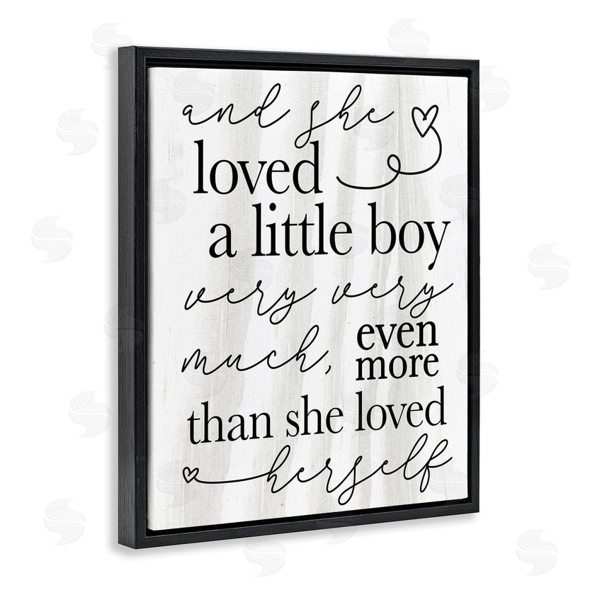 Stupell Studio | Loved A Little Boy Phrase Family Home Sentiments