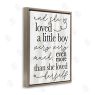 Stupell Studio | Loved A Little Boy Phrase Family Home Sentiments