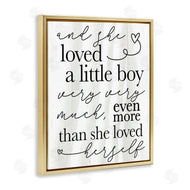 Stupell Studio | Loved A Little Boy Phrase Family Home Sentiments