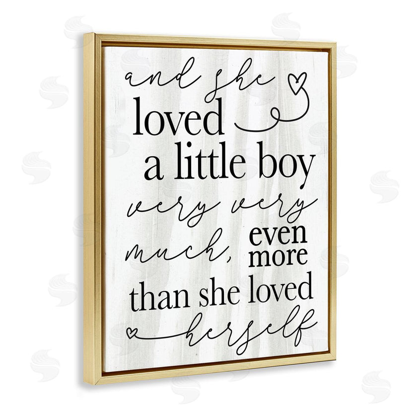 Stupell Studio | Loved A Little Boy Phrase Family Home Sentiments