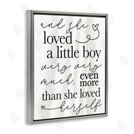 Stupell Studio | Loved A Little Boy Phrase Family Home Sentiments