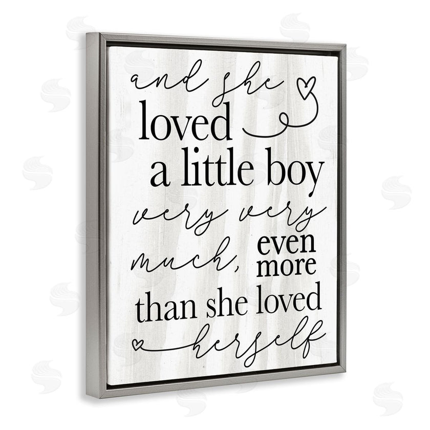 Stupell Studio | Loved A Little Boy Phrase Family Home Sentiments