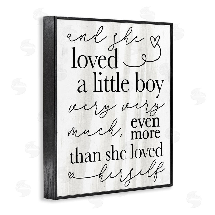 Stupell Studio | Loved A Little Boy Phrase Family Home Sentiments