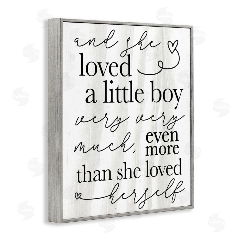 Stupell Studio | Loved A Little Boy Phrase Family Home Sentiments