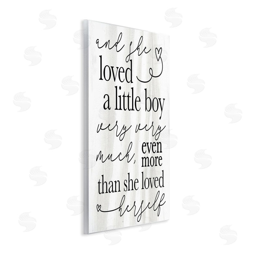 Stupell Studio | Loved A Little Boy Phrase Family Home Sentiments
